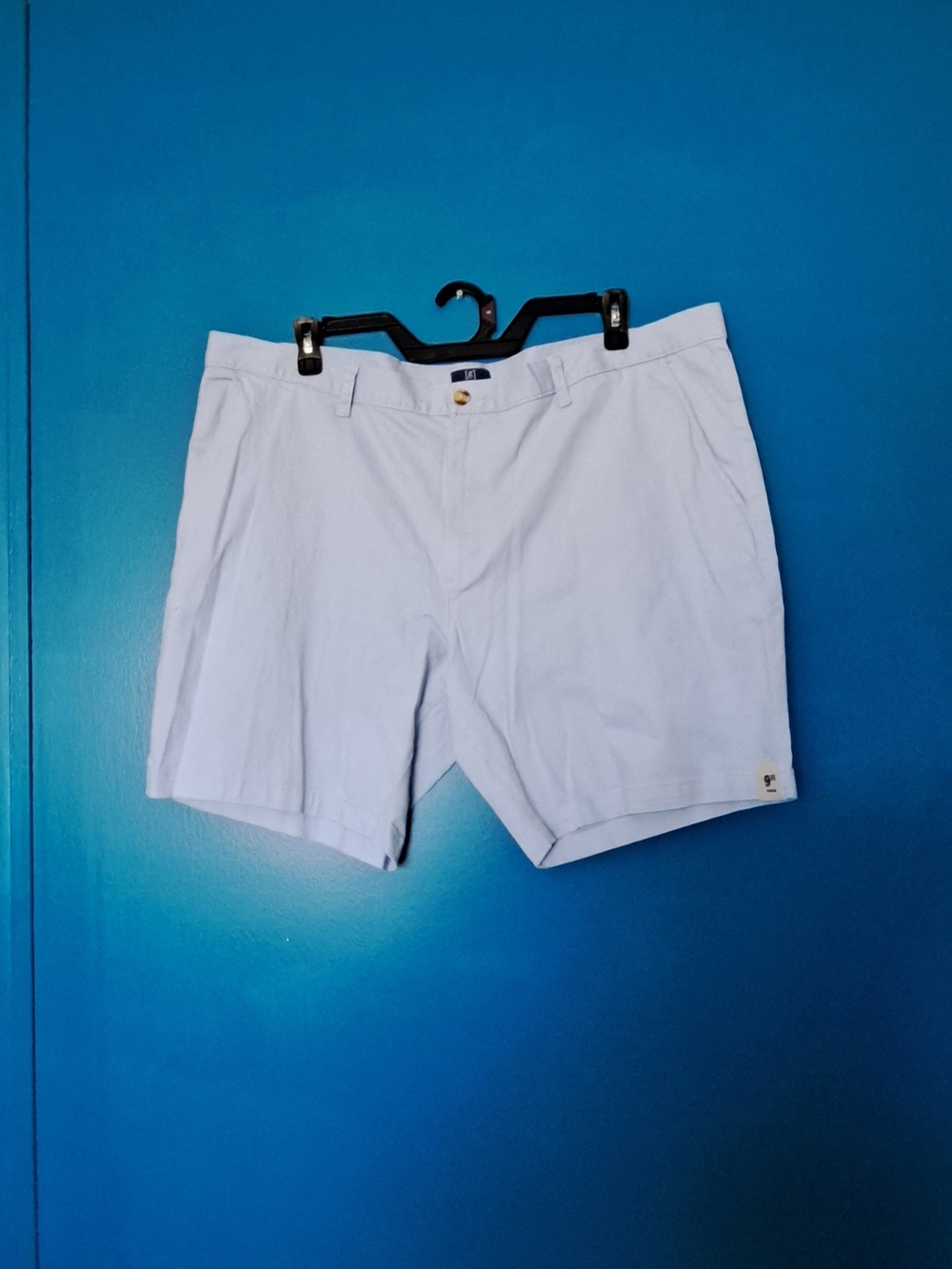George Light Blue Men's Flat Front Casual Shorts